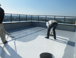 Roof waterproofing and epoxy self leveling